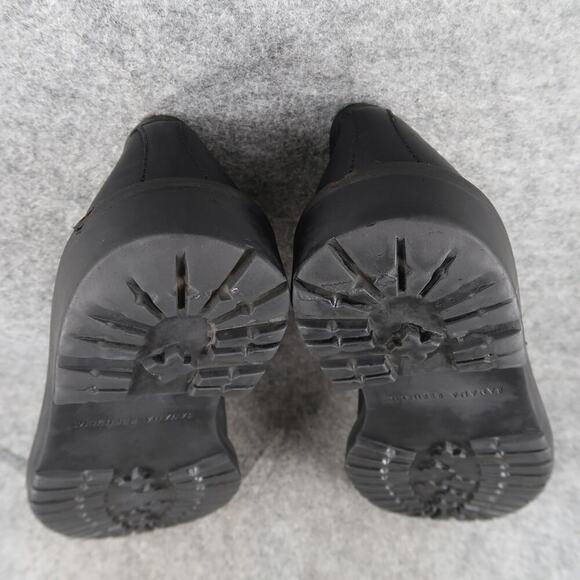 Banana Republic Shoes Mens 10 Loafer Slip On Black Leather Moc Toe Classic Italy main image 9